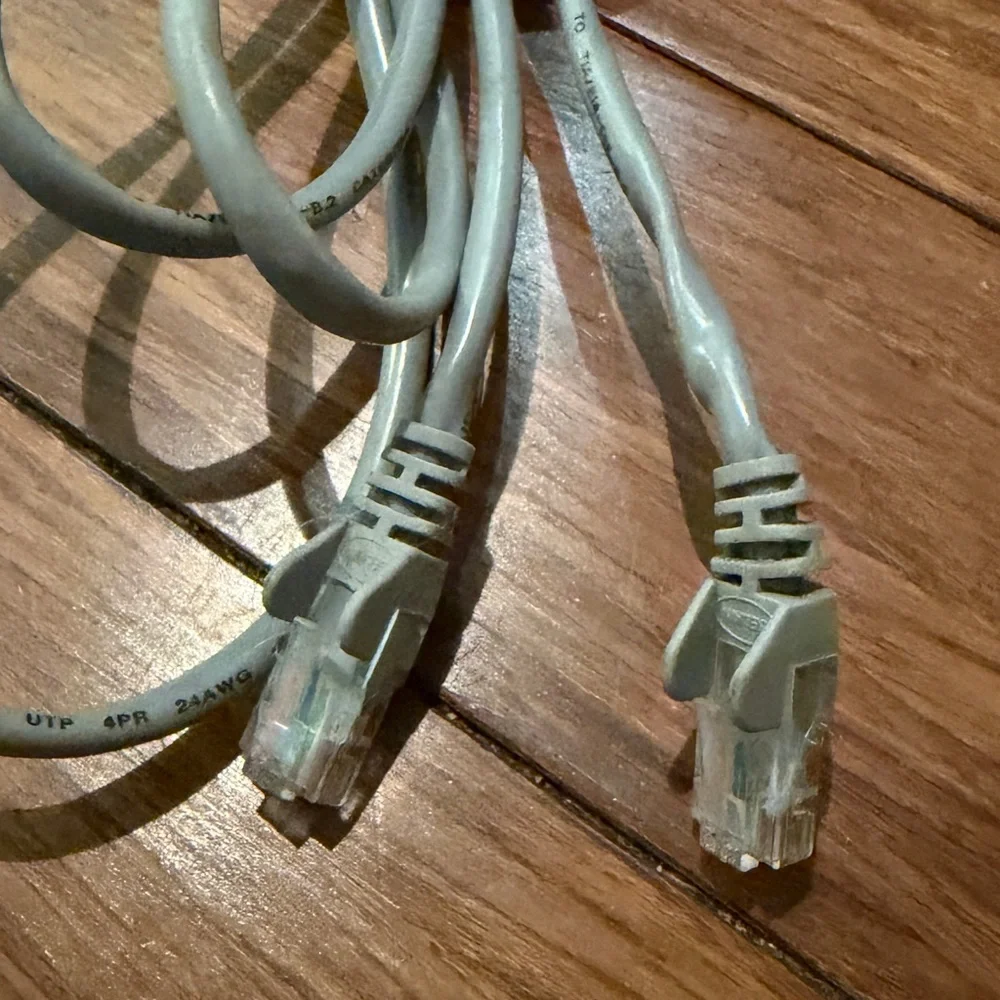 6 Assorted CAT5e Ethernet Cables - 5ft, 6ft, 10ft, 15ft, 50ft